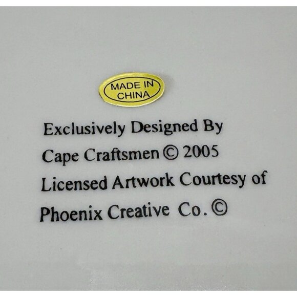 2005 Cape Craftsmen CCM1 Various Wine Labels Ceramic Square 8" Plates Set of 4 - Picture 10 of 16